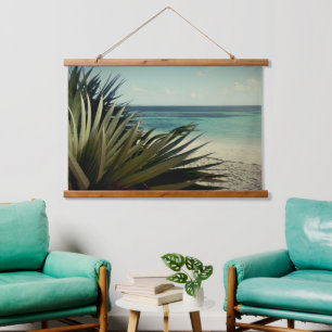 Atemberaubende Ozeansicht, individuelles Foto Wandteppich Mit Holzrahmen