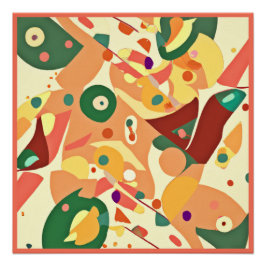 Atemberaubende Random Muster Art Poster