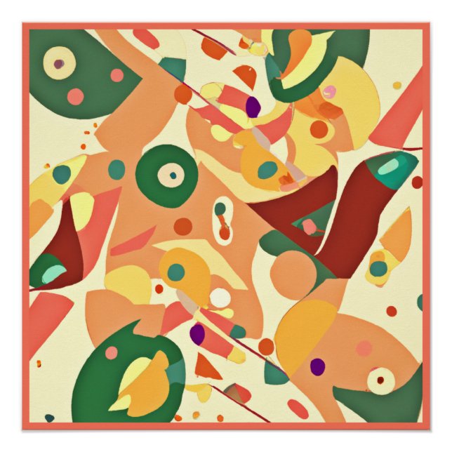 Atemberaubende Random Muster Art Poster (Vorderseite)