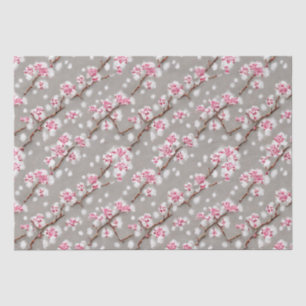 Atemberaubende Rosa- und Silberkirschblüten Seidenpapier