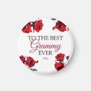 Atemberaubende Rote Rosen Oma Magnet