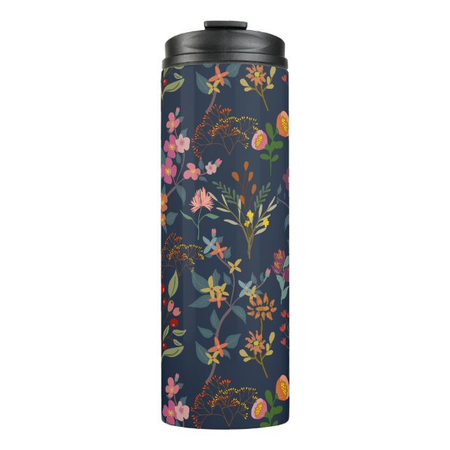 Atemberaubende, schöne farbige Wildblume Thermosbecher (Vorderseite)