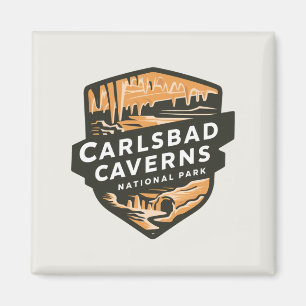 Atemberaubende Schönheit des Carlsbad Caverns Nati Magnet
