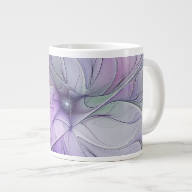 Atemberaubende Schönheit Modernes Abstraktes Frakt Jumbo-Tasse (Vorderseite Rechts)