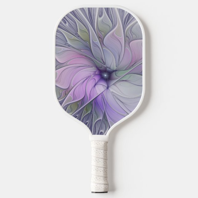 Atemberaubende Schönheit Modernes Abstraktes Frakt Pickleball Schläger (Vorderseite)