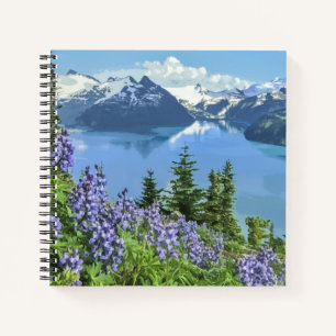Atemberaubende Seenlandschaft Kunst, Dichtung und  Notizbuch