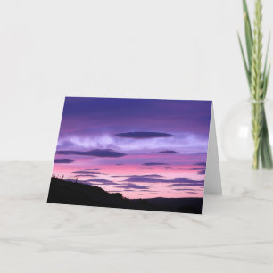 Atemberaubende Sonnenuntergangs-Wolken-Illusion Al Karte