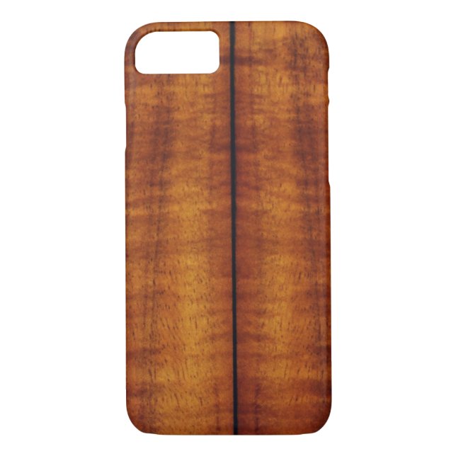 Atemberaubende Spalte hawaiische Koa Longboard Art Case-Mate iPhone Hülle (Rückseite)