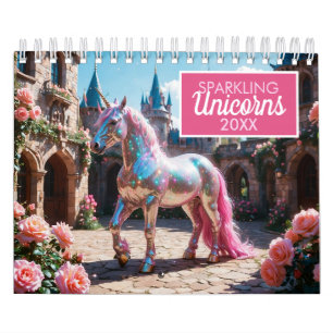 Atemberaubende Sparkling Unicorns Kalender