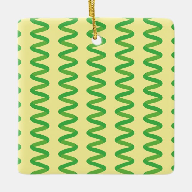 Atemberaubende Spirulina Keramikornament (Vorderseite)