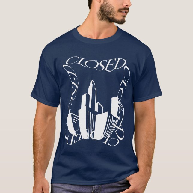 Atemberaubende Stadtführung Kunst: Verzerrte "NAHE T-Shirt (Vorderseite)