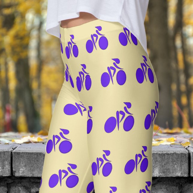 Atemberaubende Vanilla White Womens Cycling Muster Leggings (Womens Cycling on Vanilla White Leggings)