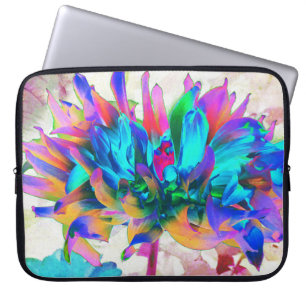 Atemberaubende Wasserfarbe Regenbogen Kaktus Dahli Laptopschutzhülle