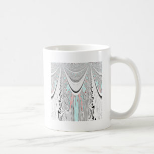 Atemberaubende, weiche Zyanfarben-Vektor-Illustrat Kaffeetasse