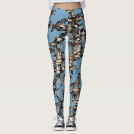 Atemberaubende Winterenten im Flug Leggings