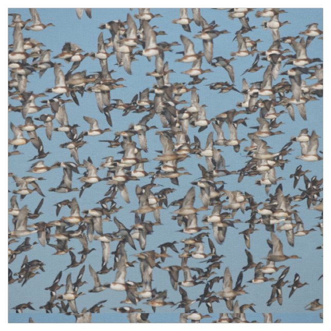Atemberaubende Winterenten im Flug Stoff (Muster)