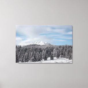 Atemberaubende Winterlandschaft Leinwanddruck