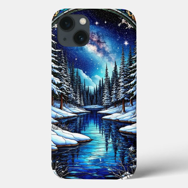 Atemberaubende Winterlandschaft mit Schnee Case-Mate iPhone Hülle (Rückseite)