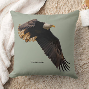 Atemberaubender Adler im Flug Kissen