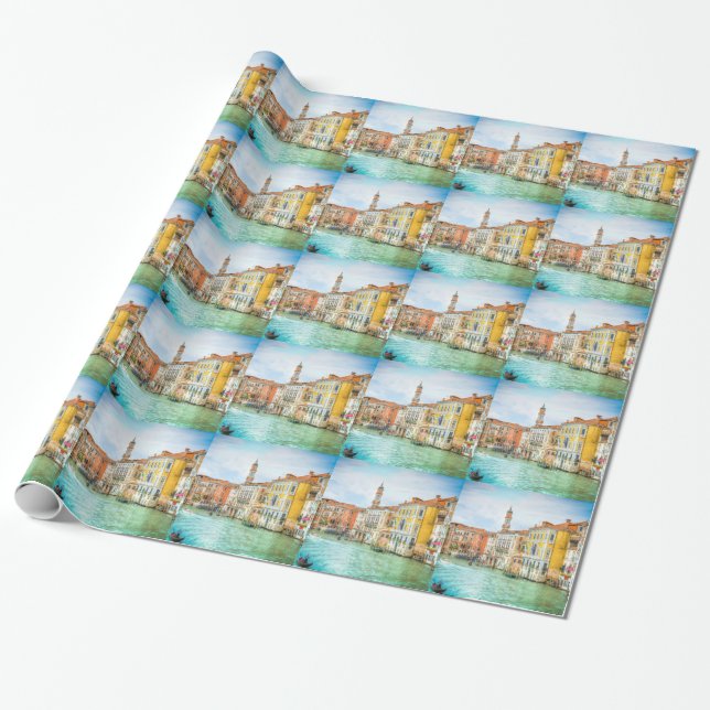 Atemberaubender Canal Grande Venedig Foto Geschenk Geschenkpapier (Ungerollt)