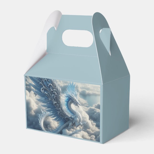 Atemberaubender Drache umgeben von Wolken Geschenkschachtel (Vorderseite)