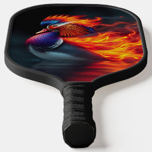 Atemberaubender Flammenboyant-Feuervogel Hot Manda Pickleball Schläger