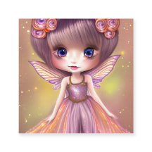 Atemberaubender Glitzer Textur Seidenzauber Chibi 