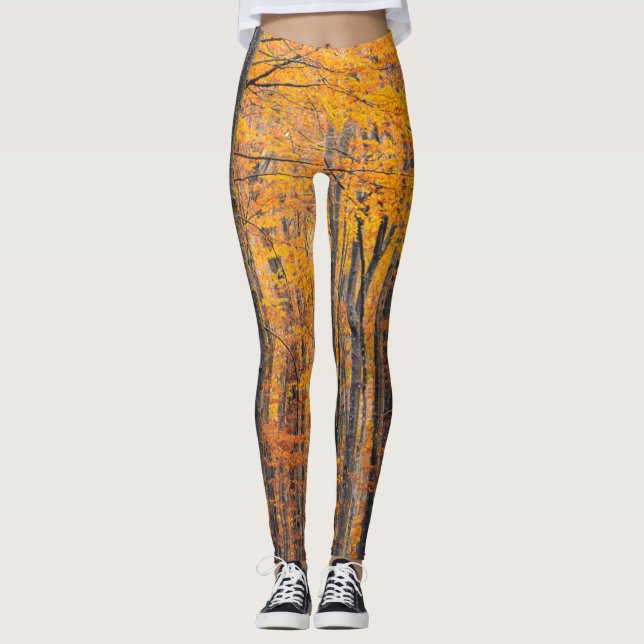 Atemberaubender Goldwald Leggings (Vorderseite)