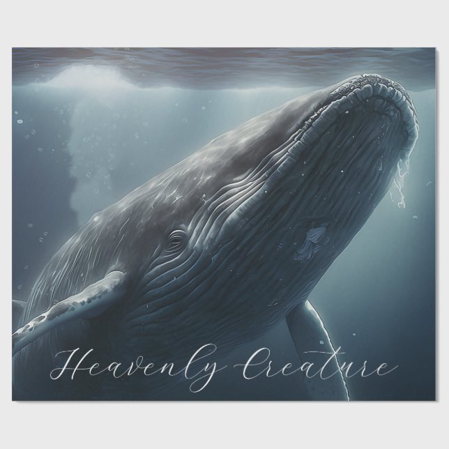 Atemberaubender Humpbackwal Geschenkpapier (Flach)