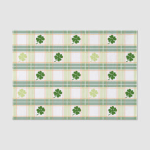 Atemberaubender Karierter St. Patrick's Day Seidenpapier