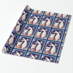 ATEMBERAUBENDER KLEINER FISCH, ART DÉCO SCHÖNHEIT GESCHENKPAPIER