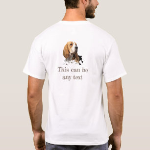 Atemberaubender Personalisierter Beagle Kunst T-Shirt