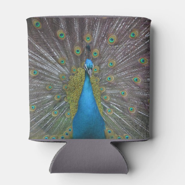 Atemberaubender Pfau Dosenkühler (Rückseite)