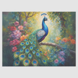 Atemberaubender Pfau Seidenpapier