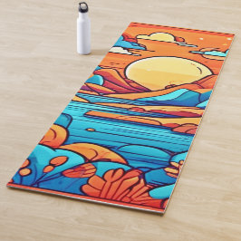 Atemberaubender Regenbogen-Karibikwald Yogamatte