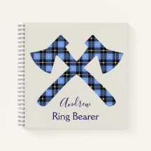 Atemberaubender Ringträger blau und grau
