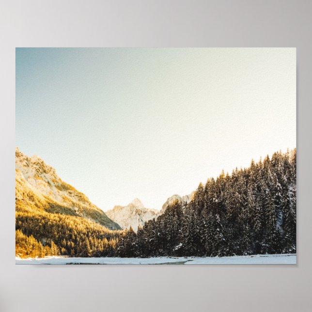 Atemberaubender Schneetag Poster (Vorne)