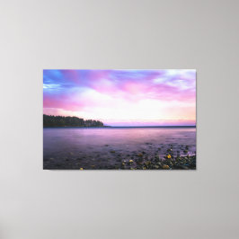 Atemberaubender Sommersonnenuntergang über der Buc Leinwanddruck