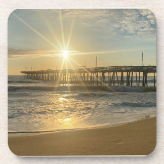 Atemberaubender Sonnenaufgang am Virginia Beach Pi Getränkeuntersetzer