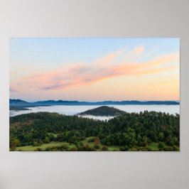 Atemberaubender Sonnenaufgang aus Šilentabor, Slow Poster