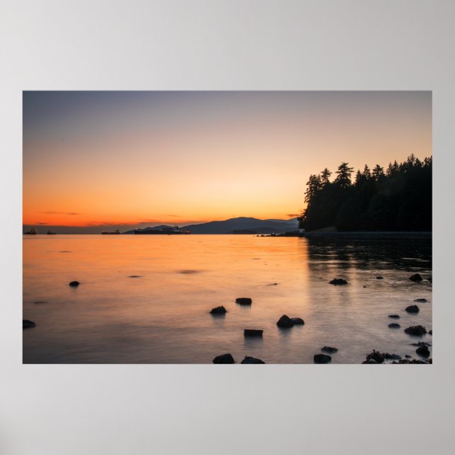 Atemberaubender Sonnenuntergang Poster (Vorne)