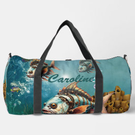 Atemberaubender Steampenfisch Duffle Bag