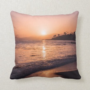 Atemberaubender Strand-Sonnenuntergang Kissen
