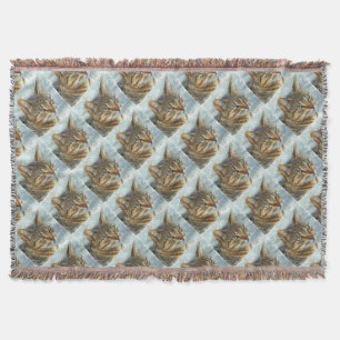Atemberaubender Tabby-Kat Nah Up Graphit Pencil Po Decke