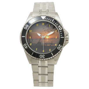 Atemberaubender Tamarindo-Sonnenuntergang Armbanduhr