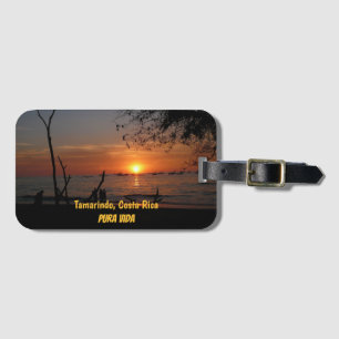 Atemberaubender Tamarindo-Sonnenuntergang Gepäckanhänger