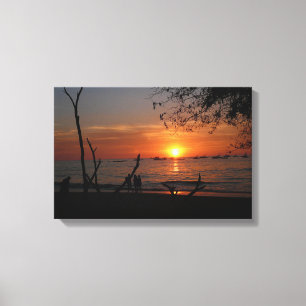 Atemberaubender Tamarindo-Sonnenuntergang Leinwanddruck