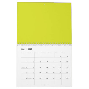 Atemberaubender Visueller Appell Gelber Hintergrun Kalender