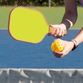 Atemberaubender Visueller Appell Gelber Hintergrun Pickleball Schläger