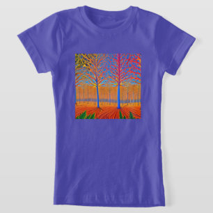 Atemberaubender Wald der Moderne T-Shirt
